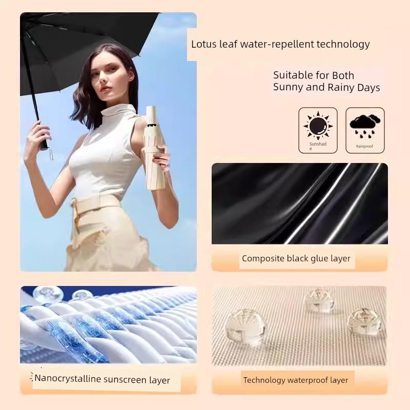 Fully Automatic Umbrella, Enlarged, Thickened and Reinforced, Suitable for Both Men and Women, for Both Sunny and Rainy Weather, Portable for