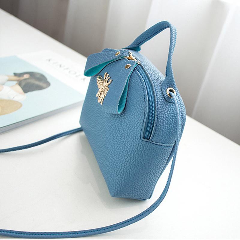 Women Girls Cross Body Bag Bee Party Messenger Shoulder PU Handbag Doll House