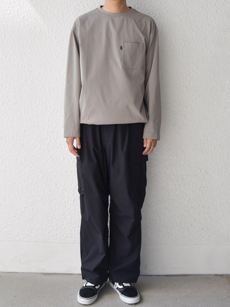 SHIPS any SORONA Stretch Jersey Spindle Pocket Long-Sleeved T-Shirt, Men's, Beige, Size L, 712060017