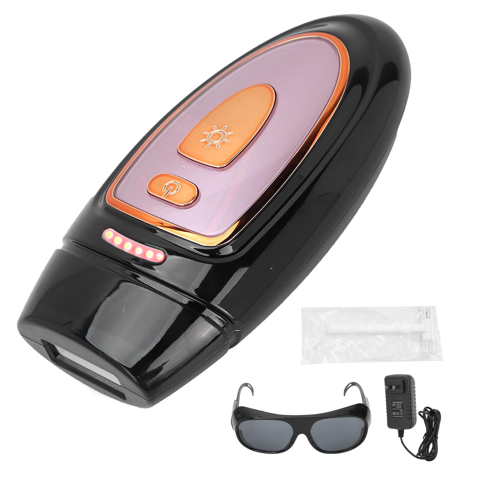 

Безболезненное устройство для удаления волос IPL, профессиональный аппарат для удаления волос на всем теле, черный 110‑240 В US Plug