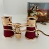 Opera Glasses Binoculars 3X25 Theater Glasses Mini Binocular Compact Lightweight with Chain Adults Kids Women in Concert