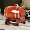 Keg Bucket Container and Faucet Wine Storage Barrel for Port Red Brown