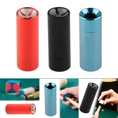 Pool Cue Tip Tool Pool Cue Tip Maintenance Tool Pool Cue Stick Tool Metal Professional 3 In 1 Pool Cue Tip Storage Tube