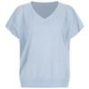 Shop   Women S V Neck Linen Cap SleeVe KniT T ShirT iVory Frb Wkn 20698