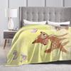 Bambi Cute Deer Blankets Velvet All Season  Portable Lightweight Thin Throw Blankets for Bed Travel Rug Piece