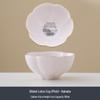 Jade White Porcelain Tea Cup with Flower Petal Design - Ceramic Tea Set for Women