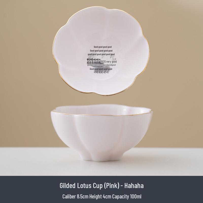 Jade White Porcelain Tea Cup with Flower Petal Design - Ceramic Tea Set for Women