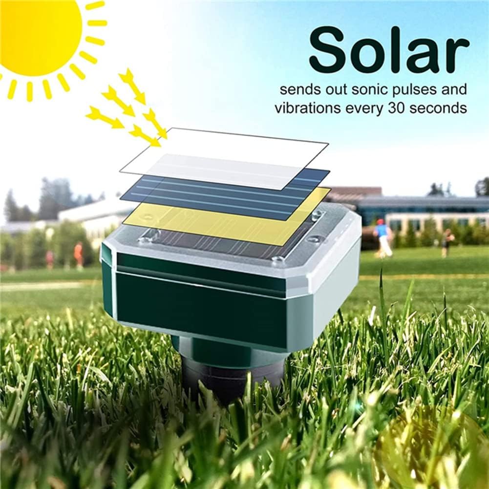 8 Pack Solar Powered Ultrasonic Snake Repeller  Electronic Pest Repeller for Snake   Mosquito  Waterproof Outdoor Deterrent for Garden Yard Farm