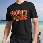 New Shirt Hitchhiker Galaxy Don t Panic Active Logo T-Shirt Funny Size S - 5XL XL