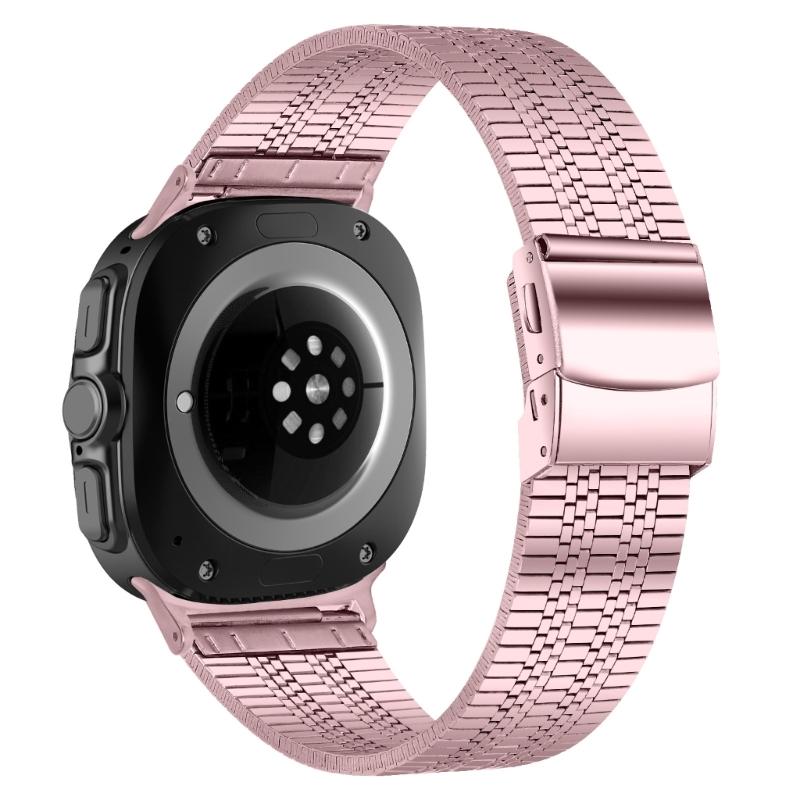 Luxury Five Beads Metal Straps for Watch7 SmartWatch, 47mm Secure Clasps