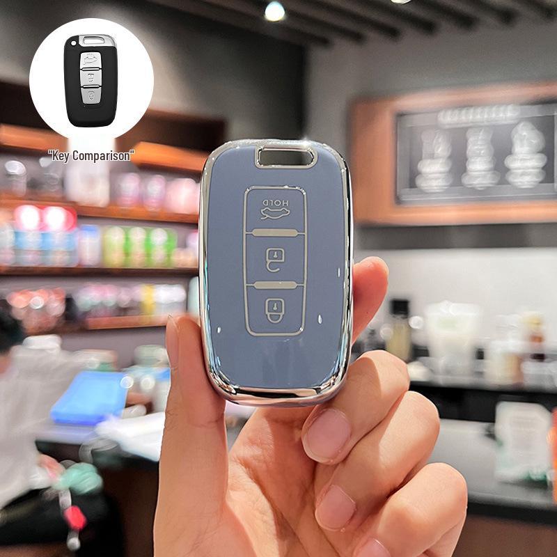 Compatible Key Cover for Beijing Hyundai Sonata 8, Old ix35/Langdong Models