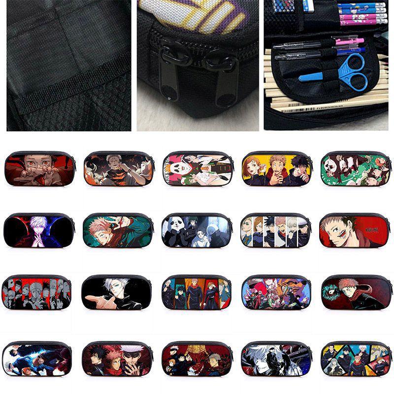 Jujutsu Kaisen Pencil Box With Large Capacity For Students And Makeup Essentials