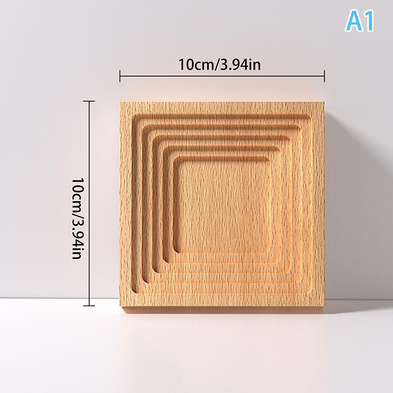 

Подставка под стакан, силиконовая форма, полосатый лоток для хранения ювелирных изделий, поднос из цельного дерева с эффектом водной ряби, демонстрационная тарелка, изготовление домашнего декора A1