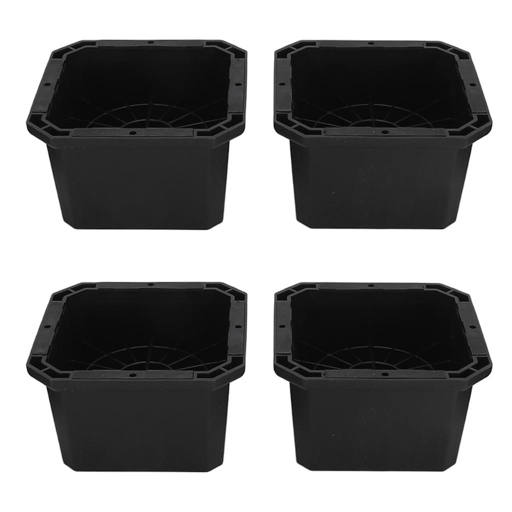4PCS Bed Risers Rubber Heavy Duty Chair Leg Lifts Furniture Riser Blocks for Desk Cabinet Sofa Couch Tables Type B