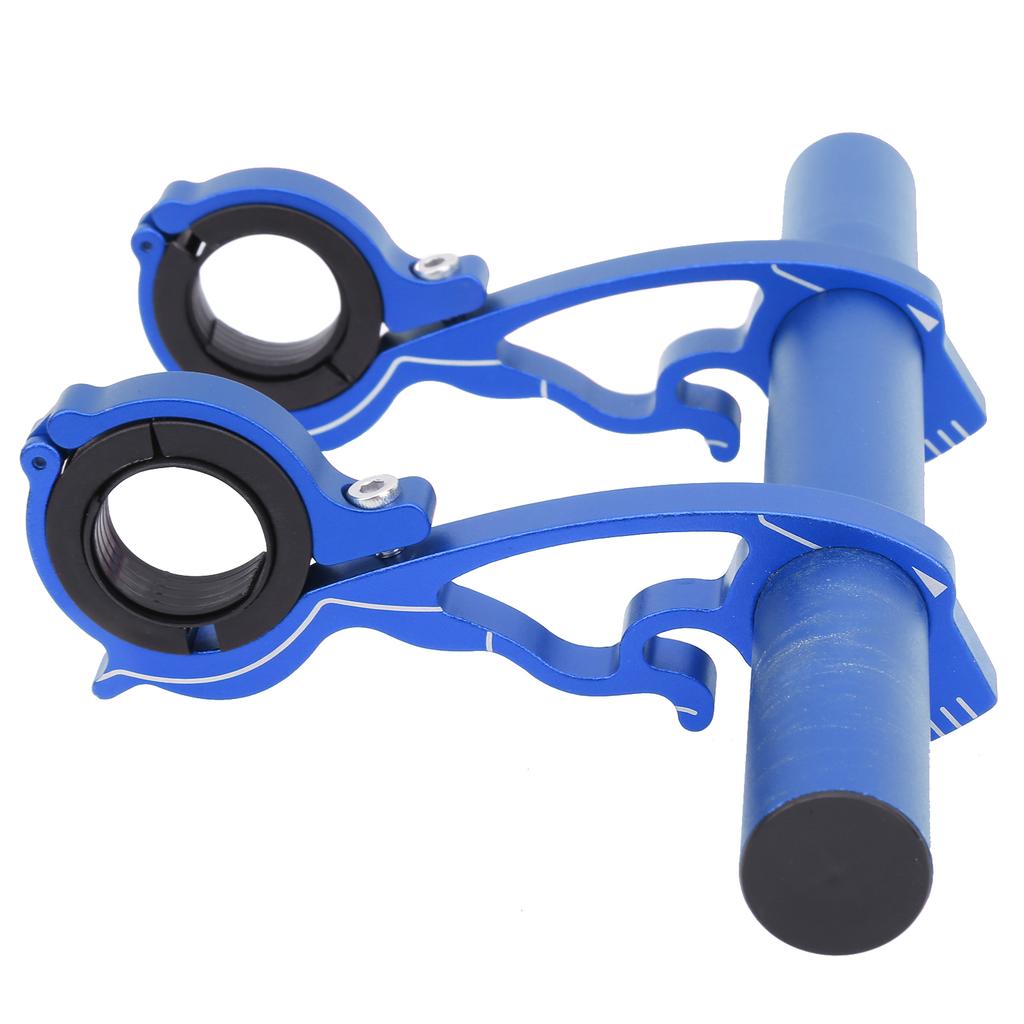 20CM Bike Handlebar Extender Bicycle Aluminum Alloy Handlebar Extension Bracket RackBlue