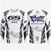 Motor Lange Mouw Jersey Heren Wit 3D Sublimatie Motocross Shirt Sneldrogend Offroad Motorfiets Rally Rijden Top