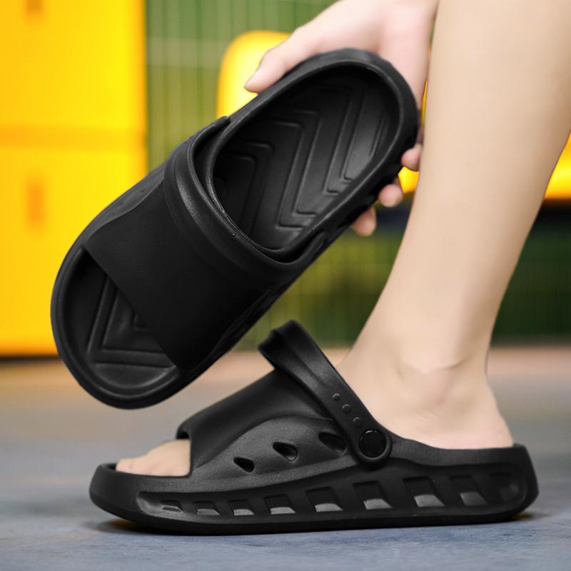 Fashion New Men Slippers Summer Casual EVA Soft-soled Platform Slides Sandals Indoor Outdoor Lightweight Walking Beach Shoes Flip Flops