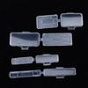 100Pcs Cable Label Tag Box Transparent Plastic Cable Tie Marker Wire Sign Name Holder Display Identification Seal Case