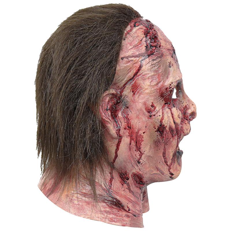 Halloween Silicone Mask Scary Clown Bloody Masks Scary Party Masquerade Headgear Head Mask Haunted House Cosplay Decoration Prop