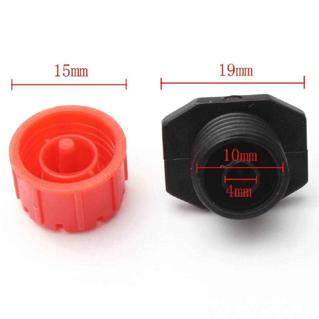 Adjustable Micro Drip Irrigation System 1/4” Watering Sprinklers Anti-clogging Emitter Dripper