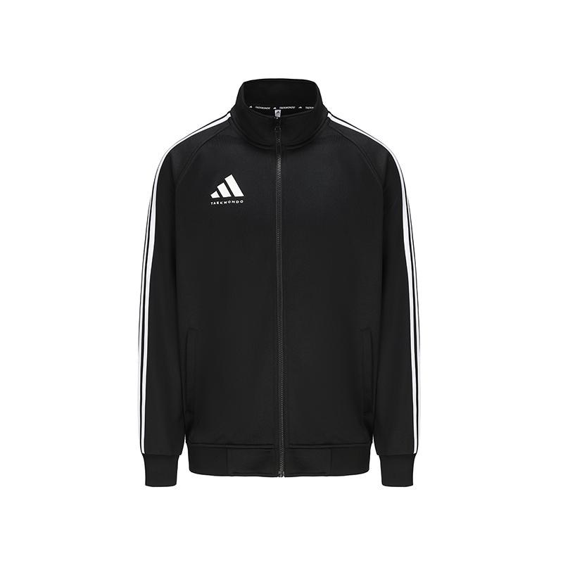 

Adidas Vintage Sports Side Stripe Stand Collar Jacket, Unisex Fashion Long Sleeve Daily Casual Versatile Black Outerwear TR30JT-BW 3XL