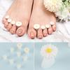Yousheng 8Pcs Toe Separator Non-slip Washable Stain-resistant Sweat-absorbent Stable Soft Foot Finger Separator Nail Salon Supply