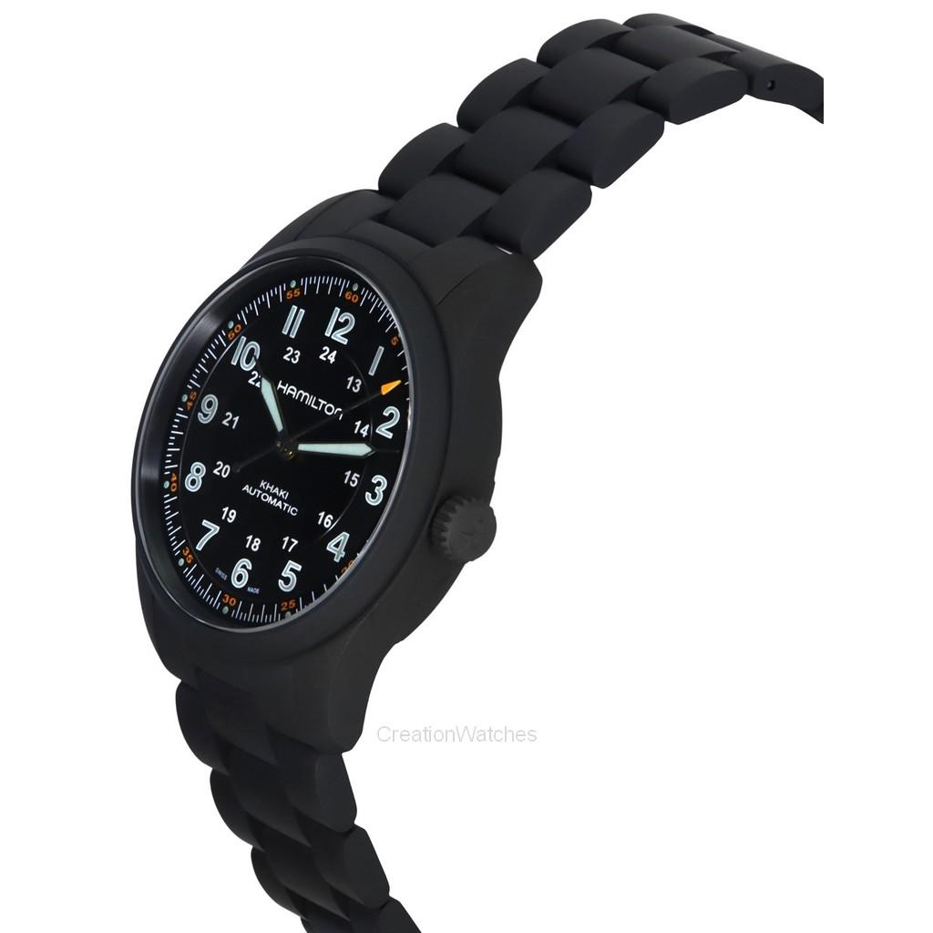 Hamilton Khaki Field PVD Coated Titanium Black Dial Automatic H70215130 100M Men's Watch