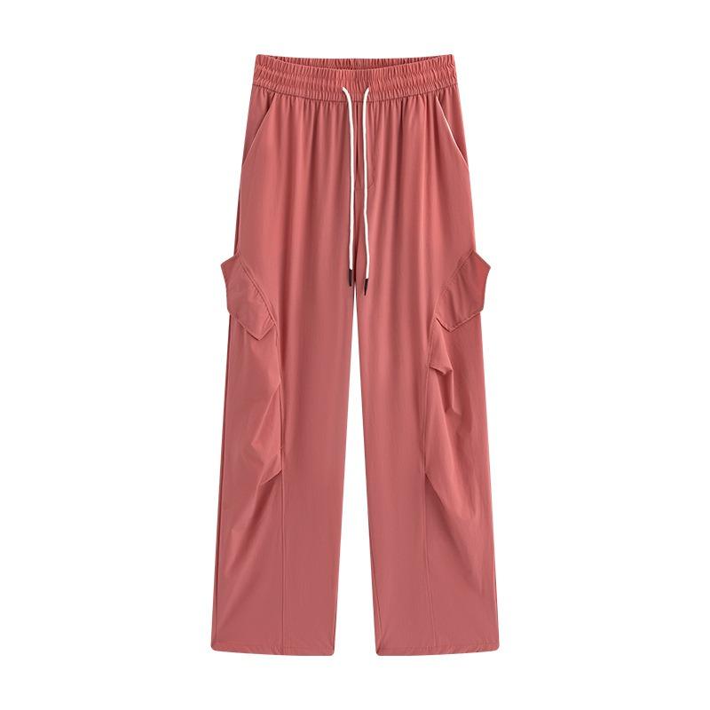 Quick-drying Overalls Women's Pants New Summer Charging Small Wide-leg Ice Silk Thin Mountaineering Sweatpants