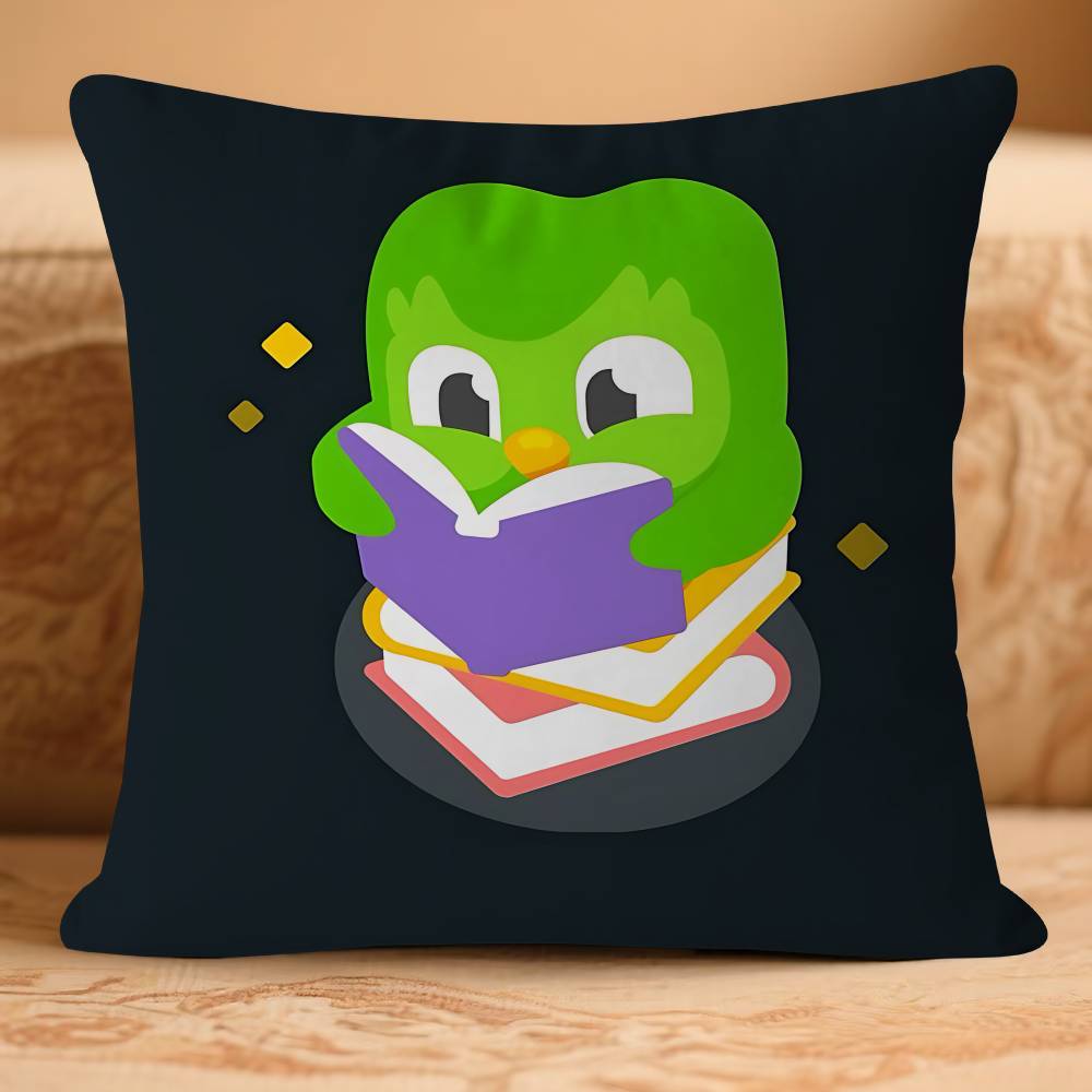 D-Duolingos Anime Pillow Case Removable Washable Cushion Cover – All-Season Soft Linen