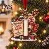 Graduation Cash Gift Box Christmas Ornament, Clear Acrylic Money Holder for Cash, Funny Xmas Tree Hanging Decoration Holiday Party Favors, Seasonal