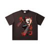 260 GSM Double Yarn 32 Count 100% Cotton Chainsaw Man V21 Denji Print Unisex Heavy Cotton T Shirt