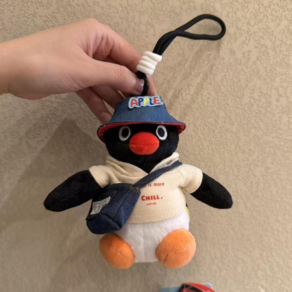Genuine Penguin Family Bag Charm - Autumn/Winter Series Plush Toy Keychain