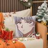 Anime Cool L-Inuyasha Sesshomaru Pillow Case Printing Pillowcase Living Room Sofa Cushion Cover Bedroom Room Decor