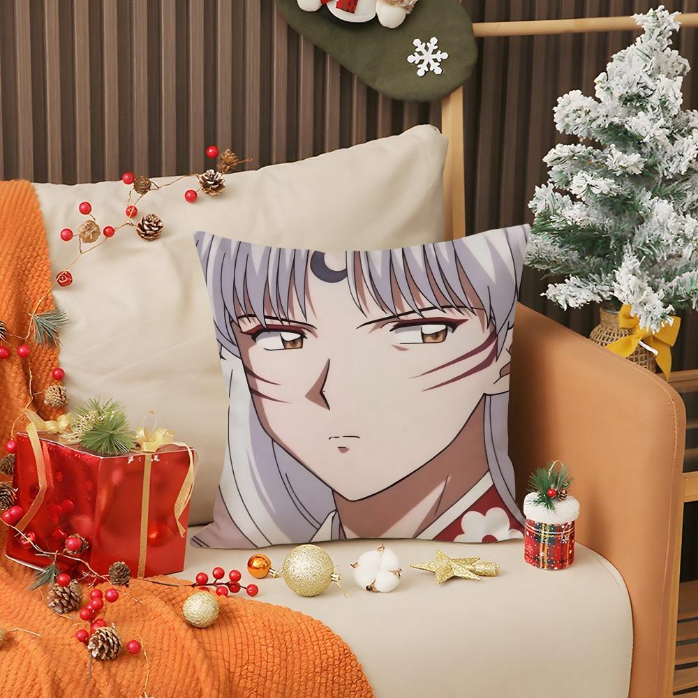 Anime Cool L-Inuyasha Sesshomaru Pillow Case Printing Pillowcase Living Room Sofa Cushion Cover Bedroom Room Decor