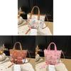 Große Eimer-Tasche aus PU für Damen mit Cartoon-Graffiti-Design, lässiger Streetstyle