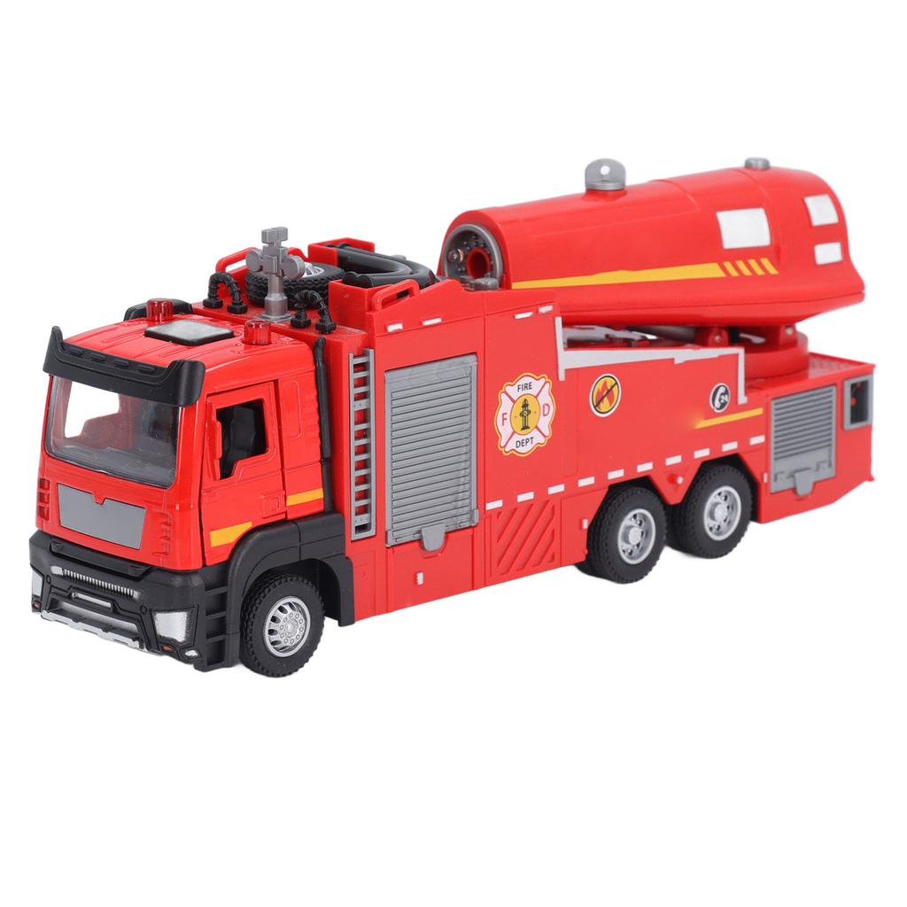 Camion de Pompieri Vehicul Jucărie Aliaj Metal Turnat Sub Presiune Model Mașină Jucărie Multifuncțional Pulverizare Foc