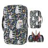 220 Slots Colored Pencil Case, Pen Bag Organizer with Handy Wrap Portable- Multilayer Pencils Case Holder for Kids Girls