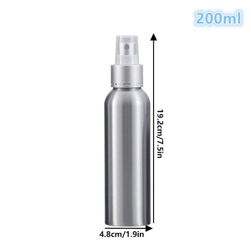 50/100/120/150/200/250Ml Empty Aluminum Spray Bottle Cosmetic Bottle Mini Metal Atomizer Bottles Travel Size For Cosmetics
