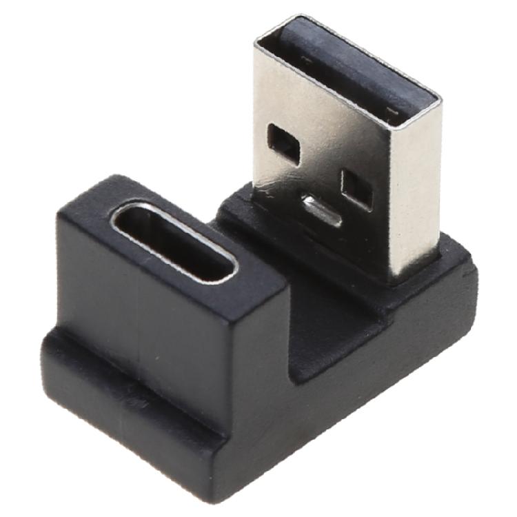 Type C Female To USB 3.0 Male Converter 10Gbps Type C To USB 3.0 90 Degrees