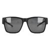 Oversized Sunglasses Fit Over Glasses PC Non Slip UV Protection Sun Glasses Black