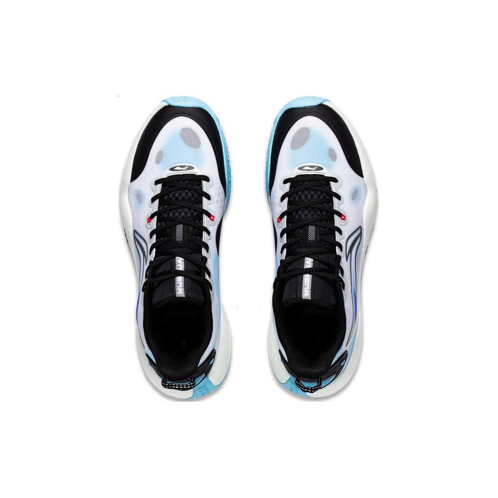 Li Ning YuShuai Team Lightweight Cushioning Slip Resistant Low Top Basketball Shoes Men's White Black ABPT039-1