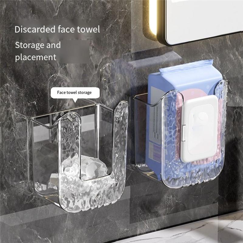 Kitchen Wipes Storage Box, Non-Porous Wall-Mounted Paper Towel Holder Kitchen Bedroom And Bathroom Wet Wipes Storage Box