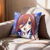 CUTE TThe Quintessential Quintuplets   Pillow Case Pattern Printed Pillowcase For Living Room Sofa Cushion Cover