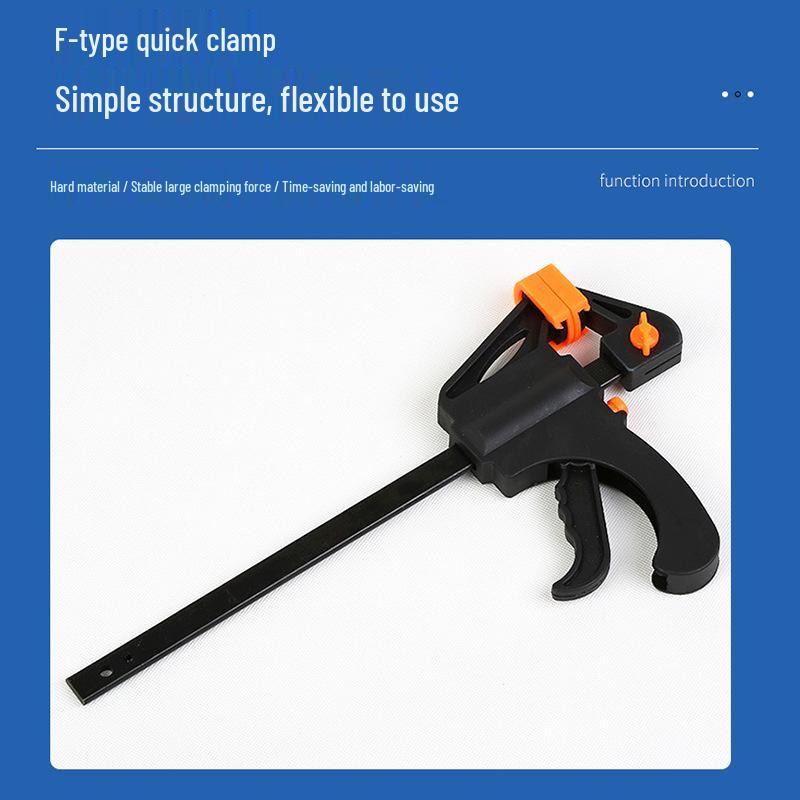 F-Clamp Woodworking Quick Fix Furniture Clamp - Strong Manual Tool 6 inch American Quick Two-Way F-Clamp