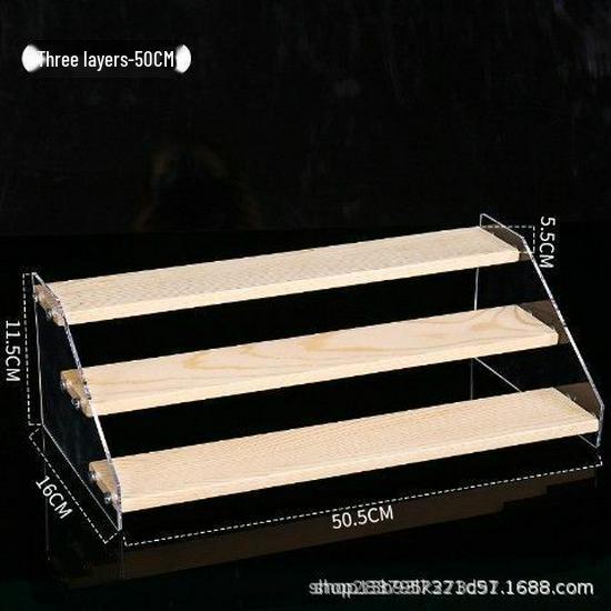 Acrylic Two-Tier Bubble Mart Doll Display Stand