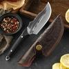 WXCOO Chef Butcher Boning Knife Handmade Forged Stainless Steel Fruit Meat Cleaver Utility Cutting Tool Kitchen Knife