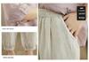 Women's V-Neck Cotton & Linen Embroidered Shirt with 5-Point Sleeves - New Chinese Style, Loose Fit, Versatile for Summer.