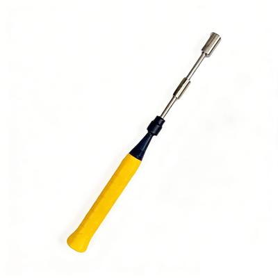 Advanced Badminton Swing Practice Tool Steel Construction Wooden Grip For Effective Power Control Training
