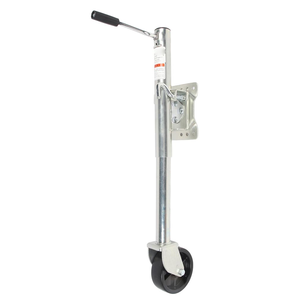 Trailer Jack 1200lbs Capacity Adjustable Rugged Reliable Swivel Trailer Jack with 6 Inch Nylon Wheel For ATV UTV RVs