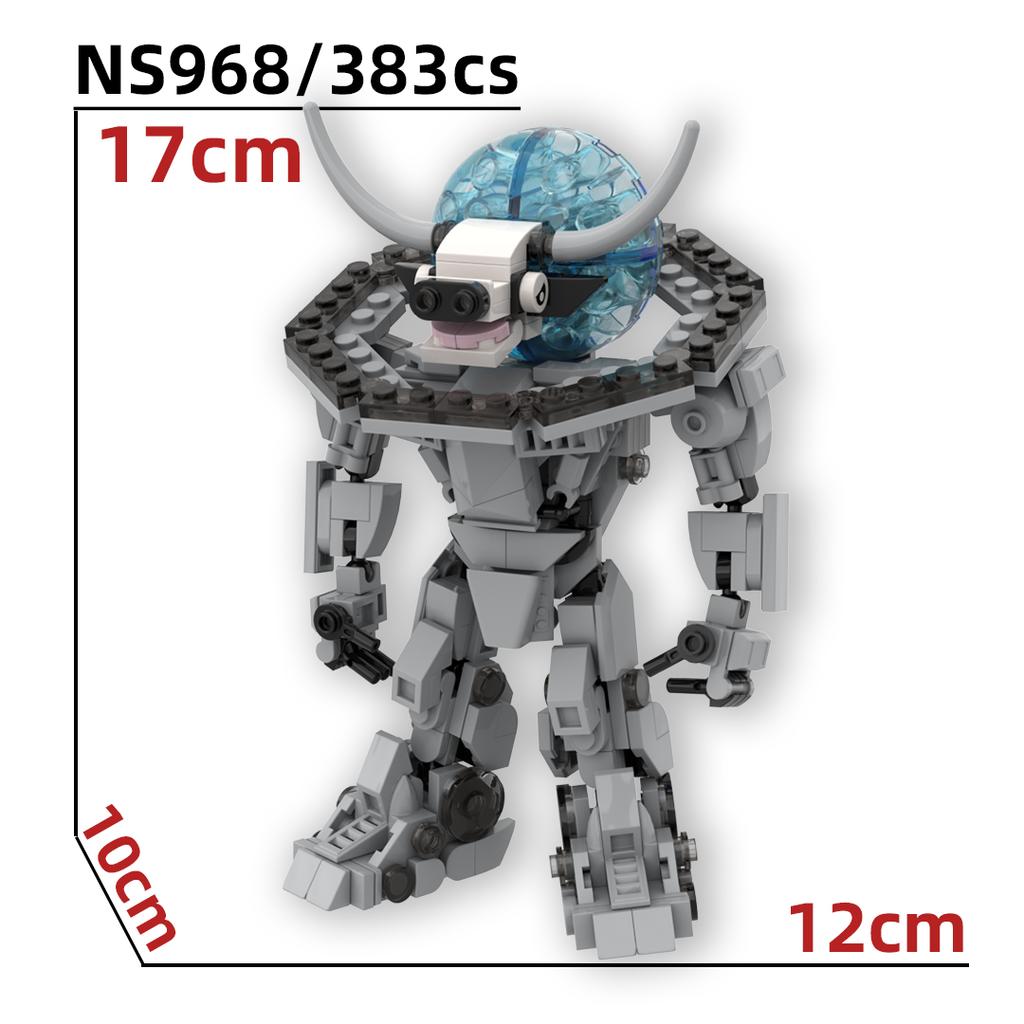 MOC Italienische Brainrot Bricks Tung Tung Sahur Figuren Tralalero Tralala Bausteine Spielzeug für Kinder Geburtstagsgeschenke